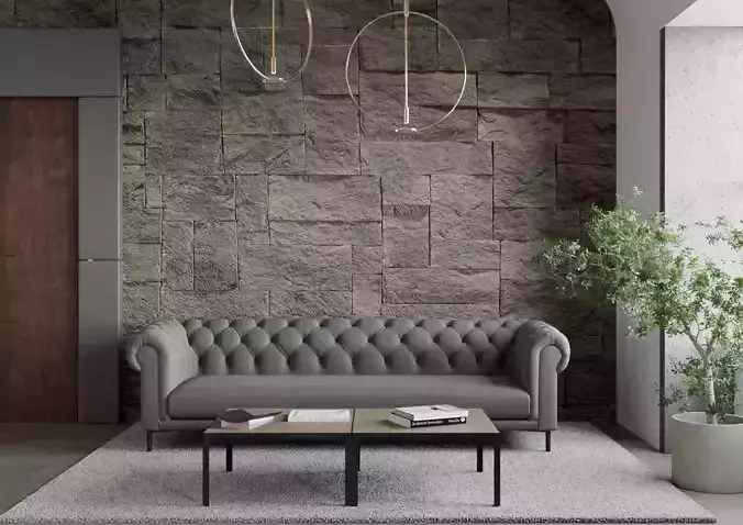 Sofa Product Scene 02 3D model