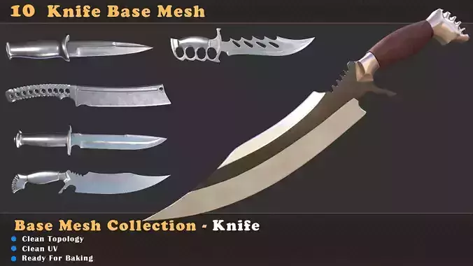 10 Knife Base Mesh
