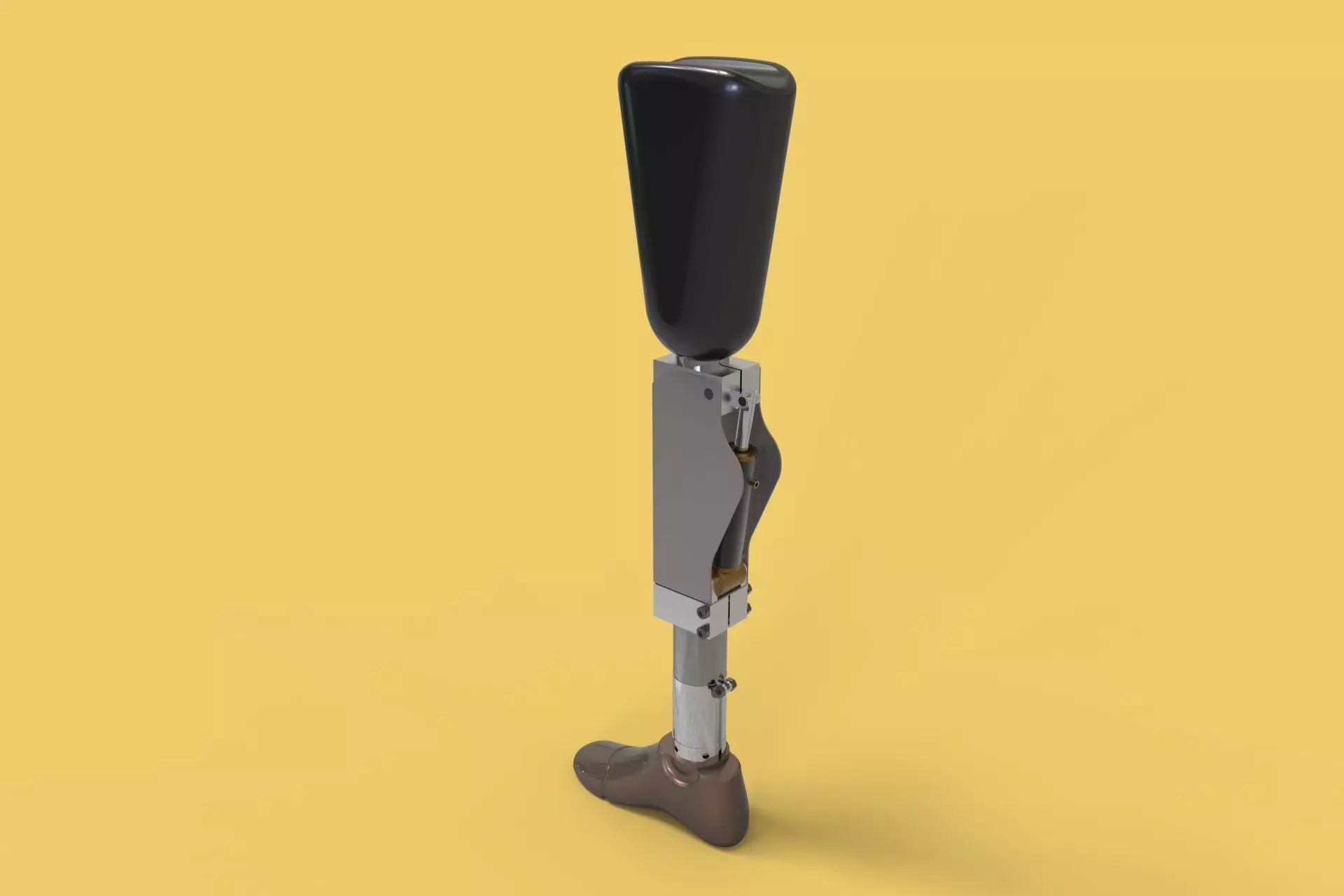 ARTIFICIAL PNEUMATIC PROSTHETIC LEG 3D model_0