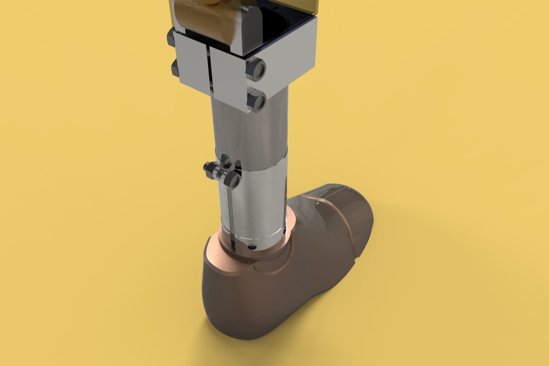 ARTIFICIAL PNEUMATIC PROSTHETIC LEG 3D model_4