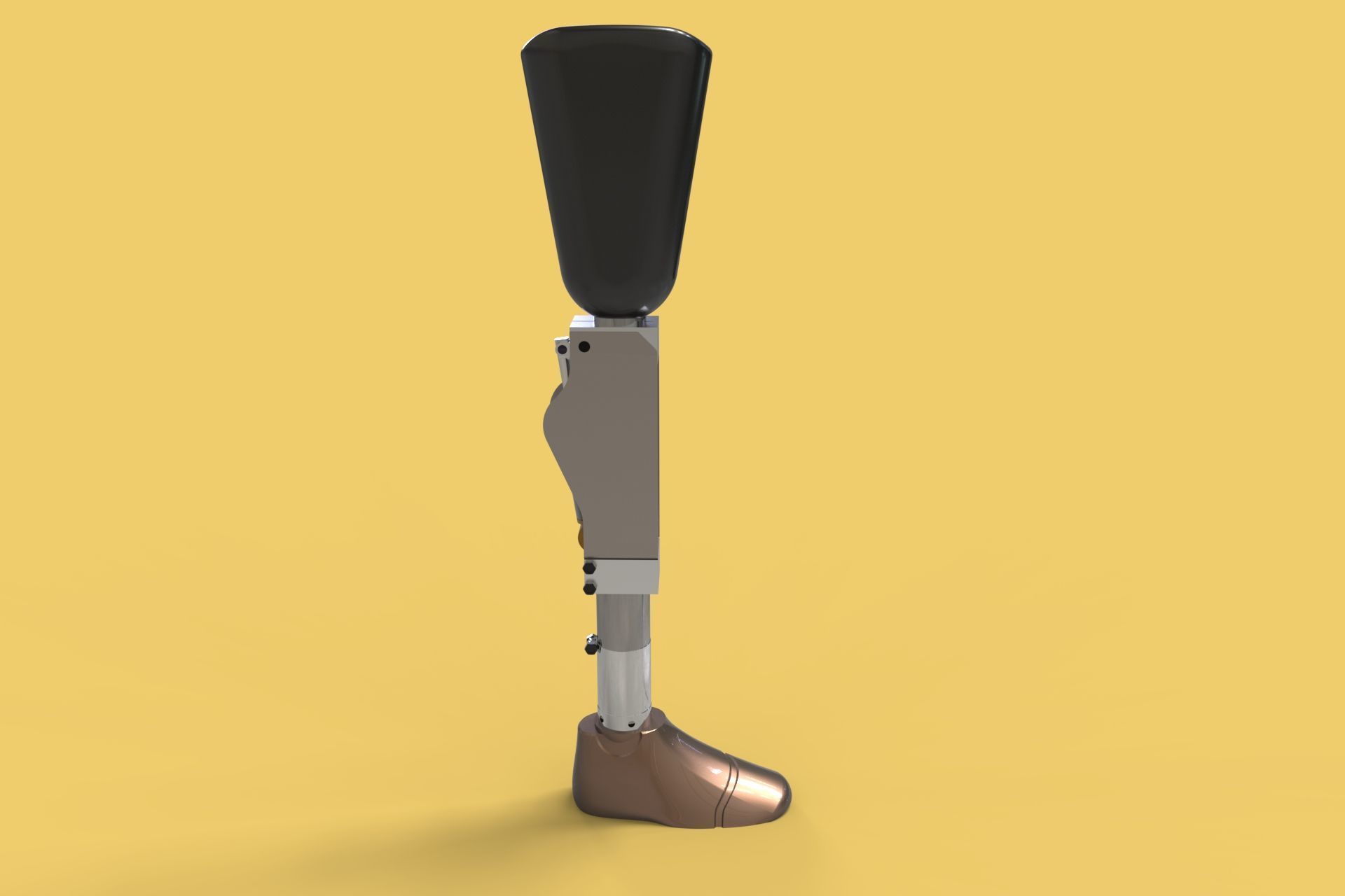 ARTIFICIAL PNEUMATIC PROSTHETIC LEG 3D model_7