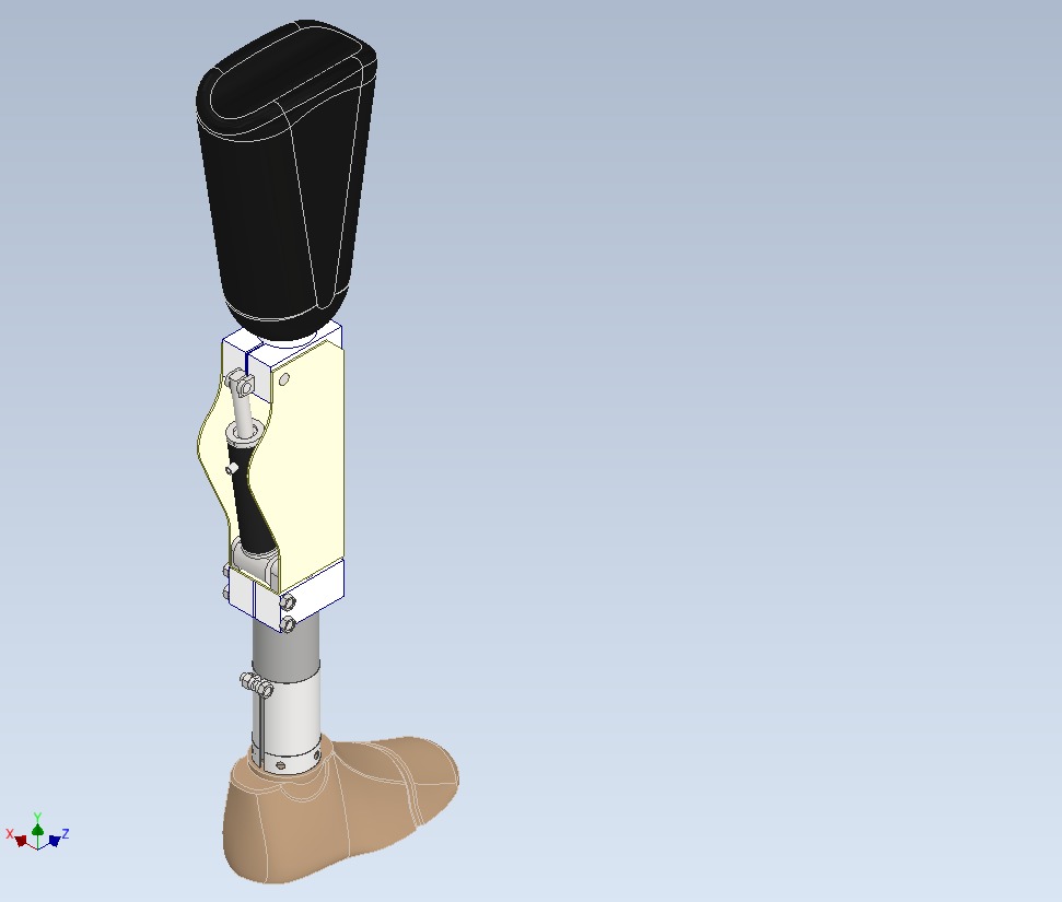 ARTIFICIAL PNEUMATIC PROSTHETIC LEG 3D model_14