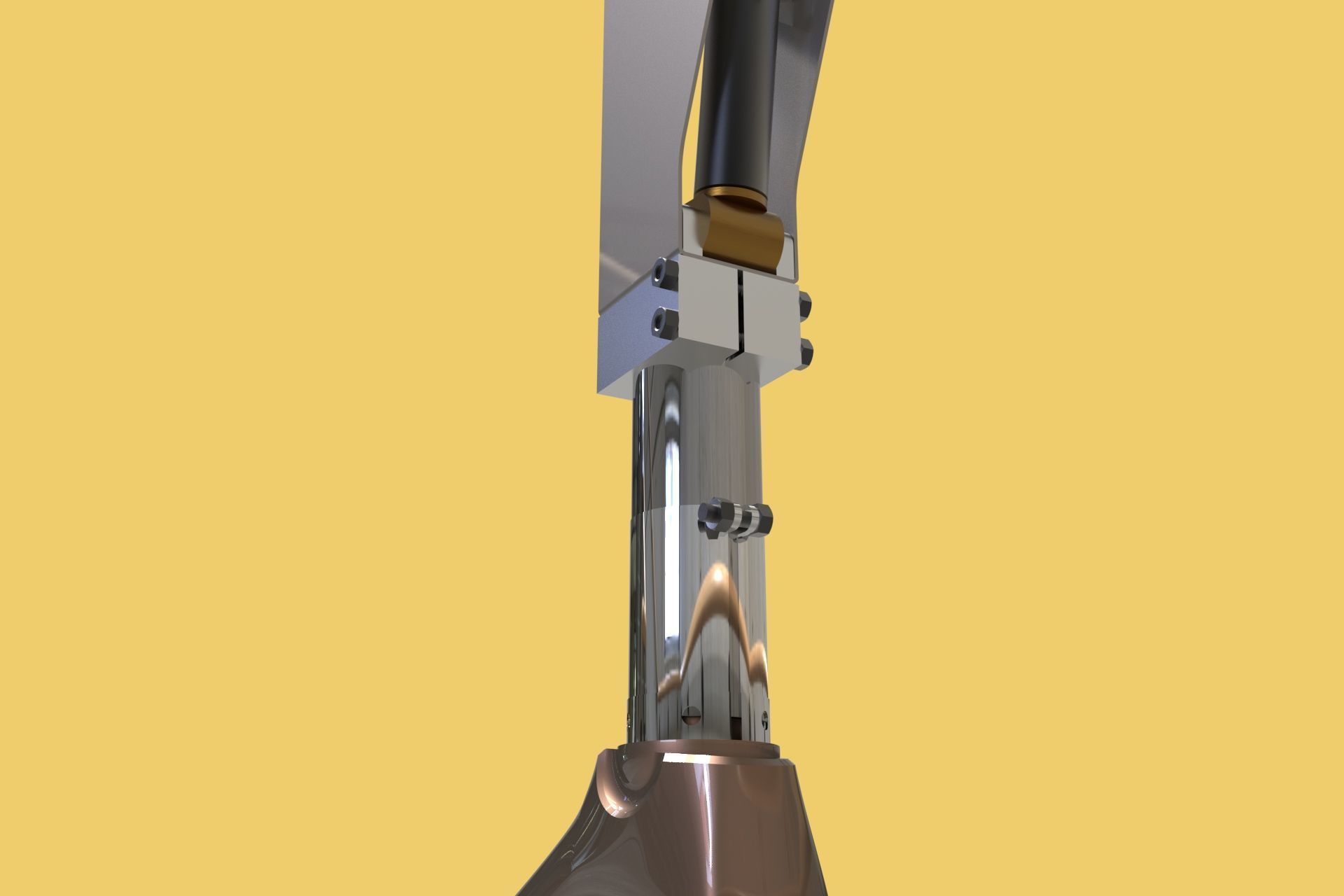 ARTIFICIAL PNEUMATIC PROSTHETIC LEG 3D model_2