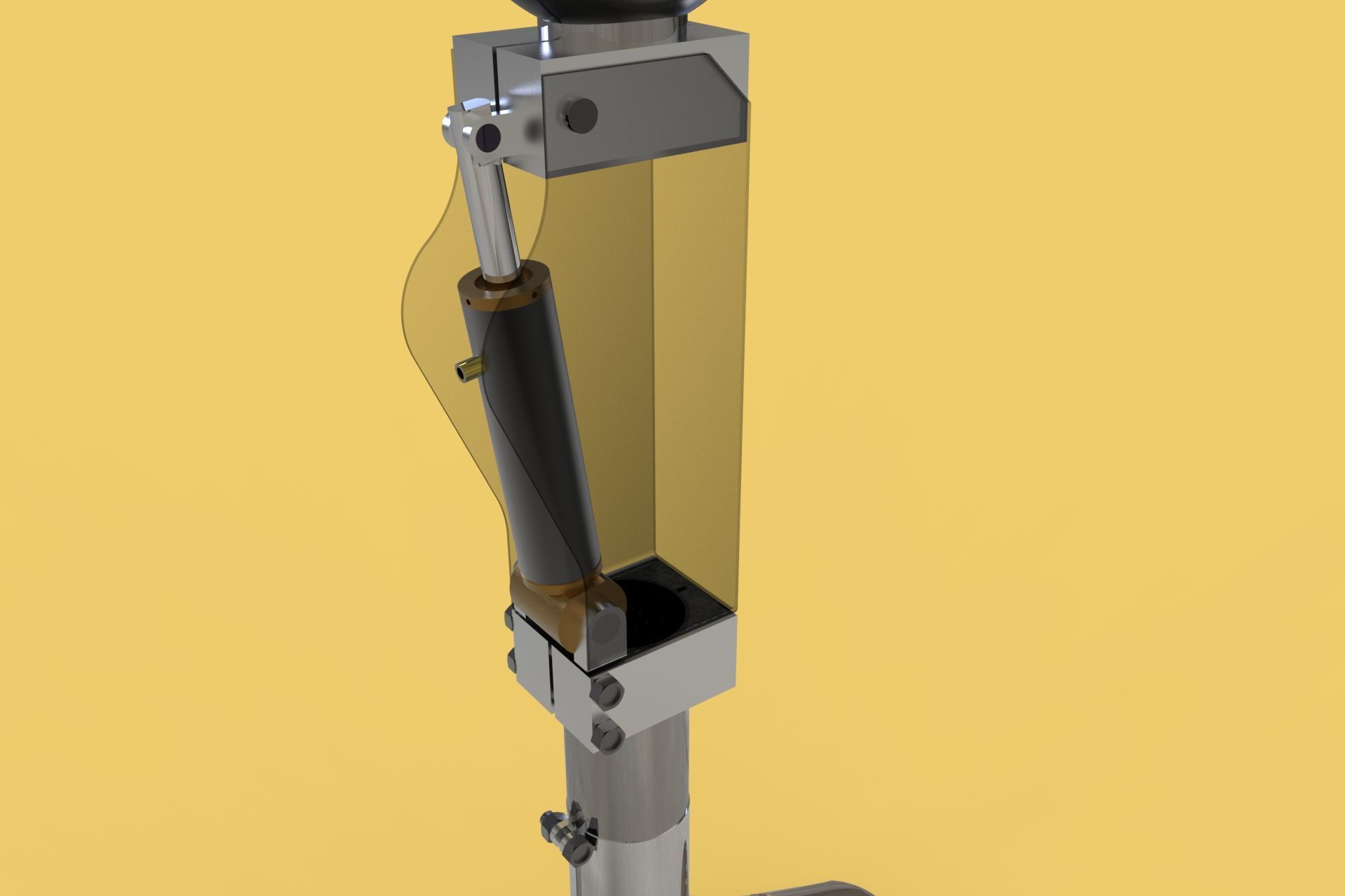 ARTIFICIAL PNEUMATIC PROSTHETIC LEG 3D model_3