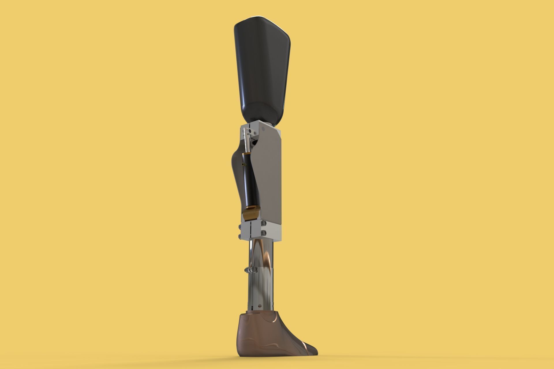 ARTIFICIAL PNEUMATIC PROSTHETIC LEG 3D model_10