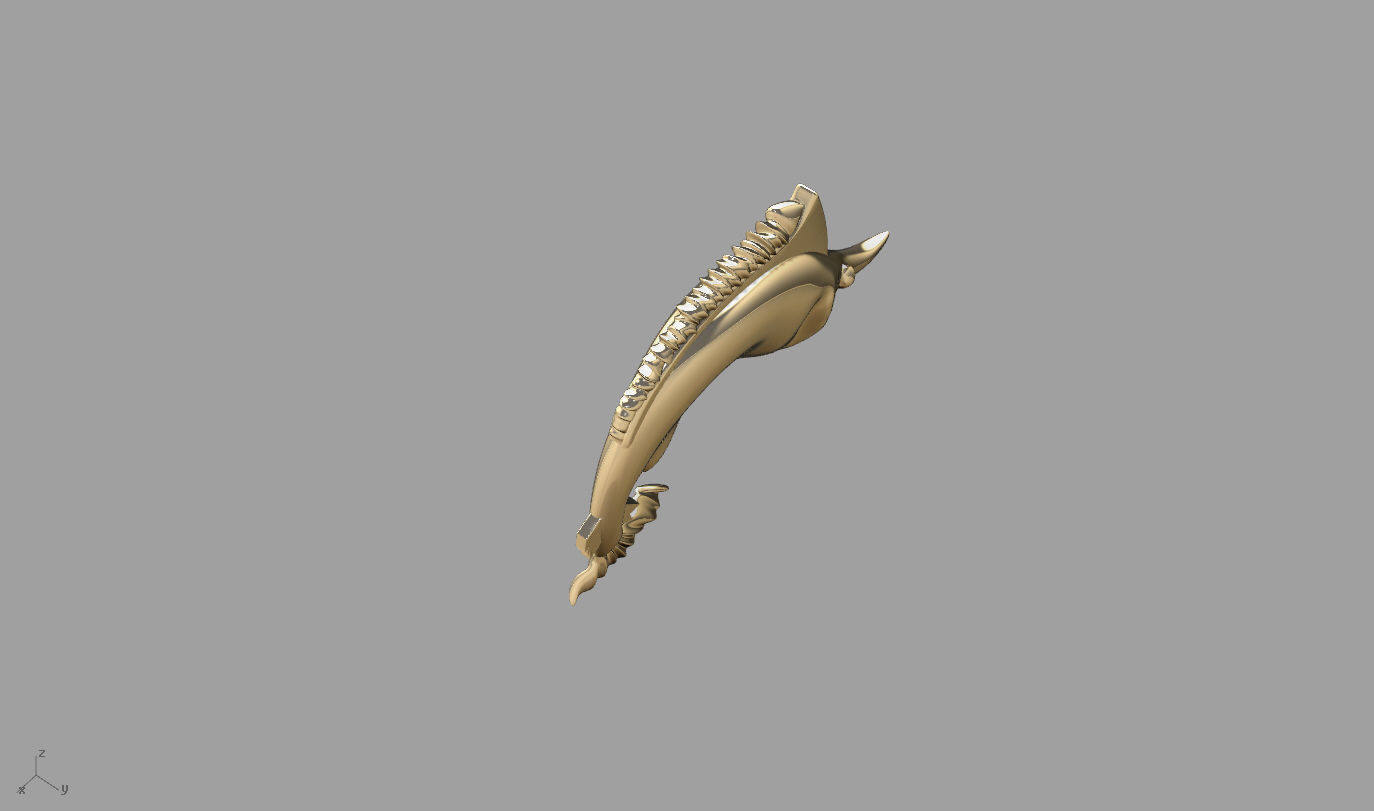 fish 10 3D print model_3