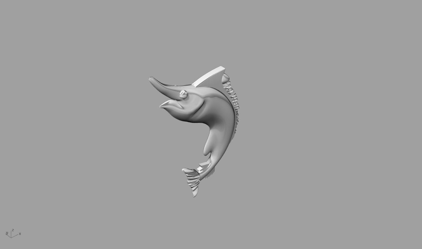 fish 10 3D print model_5