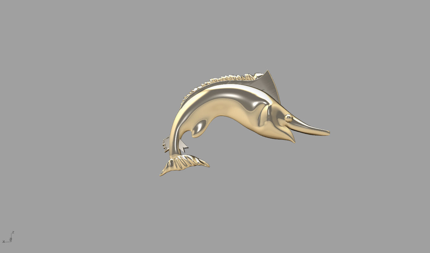 fish 10 3D print model_2