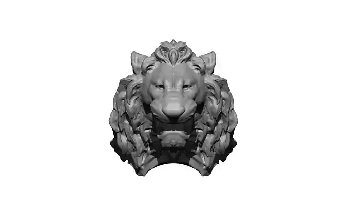 lion statue head