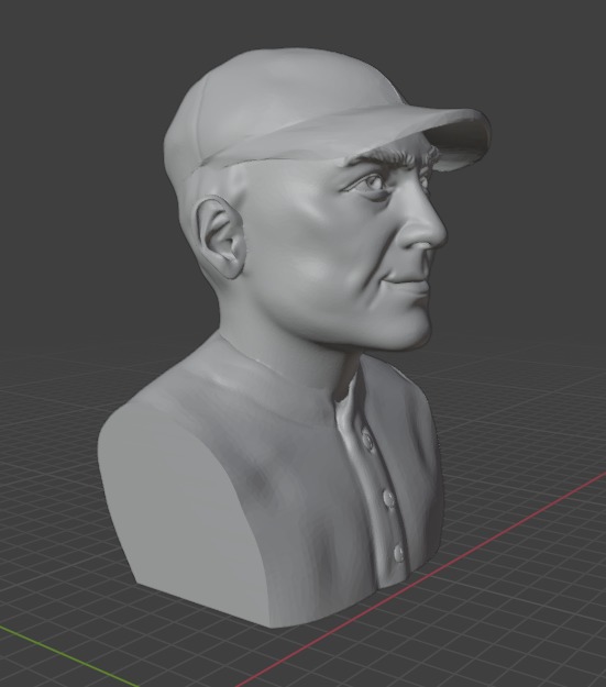 Ty Cobb 3D print model_15