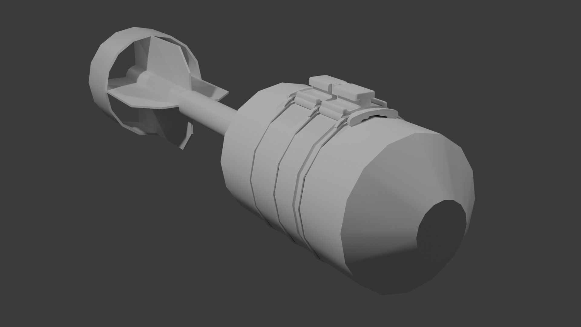 Bombs pack for DS2 downthrow FPV drone Low-poly 3D model_2