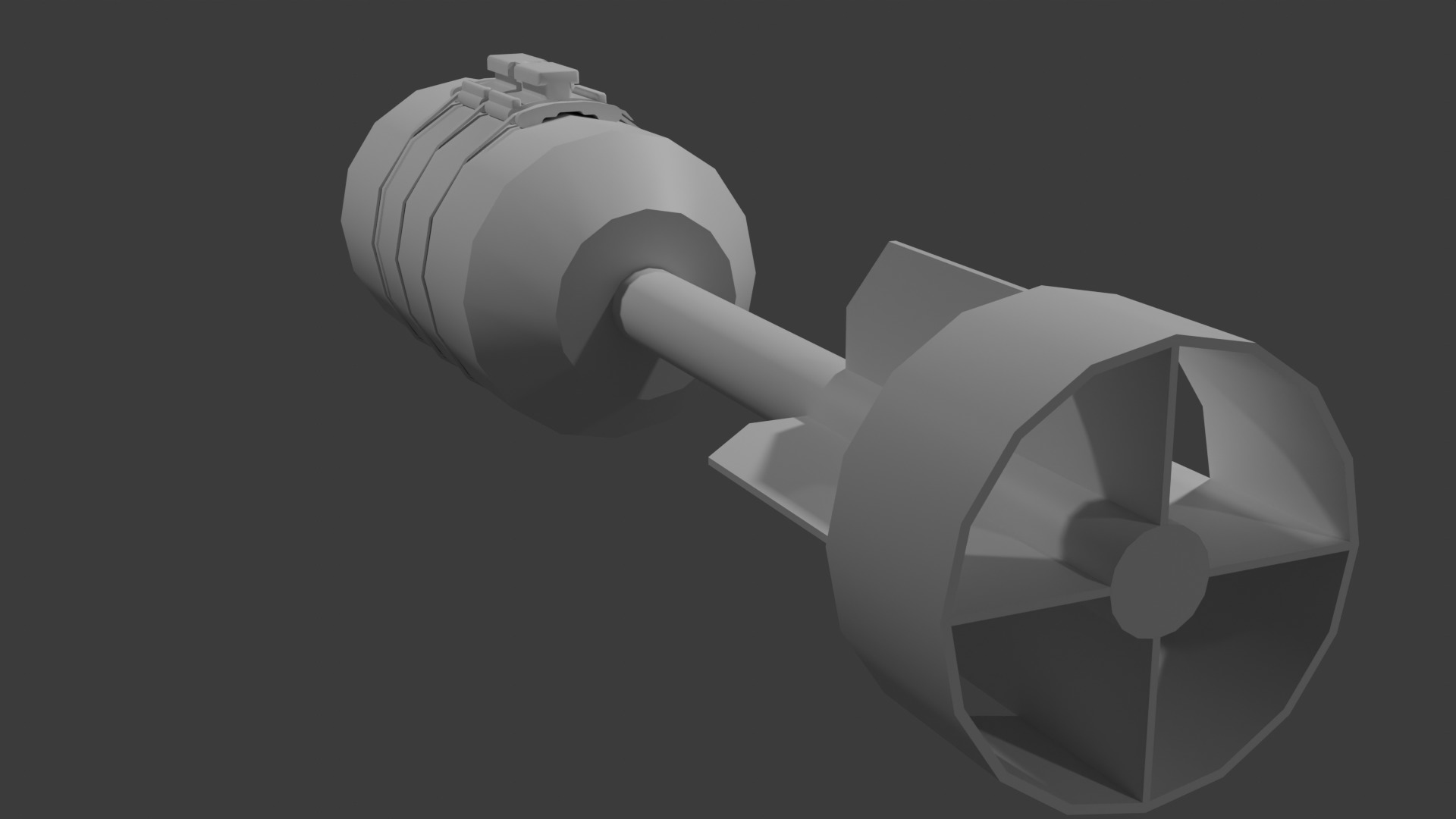 Bombs pack for DS2 downthrow FPV drone Low-poly 3D model_3