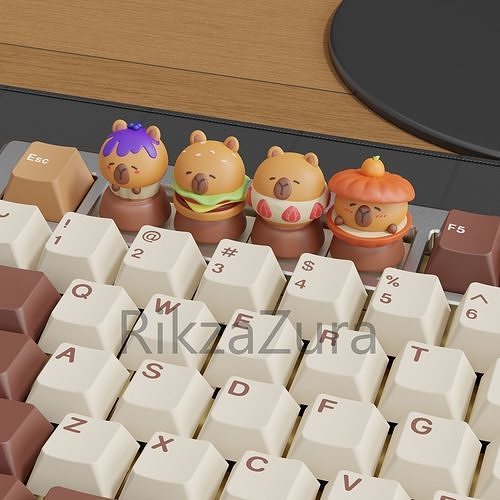 CUTE CAPYBARA KEYCAPS - MECHANICAL KEYBOARD 3D print model