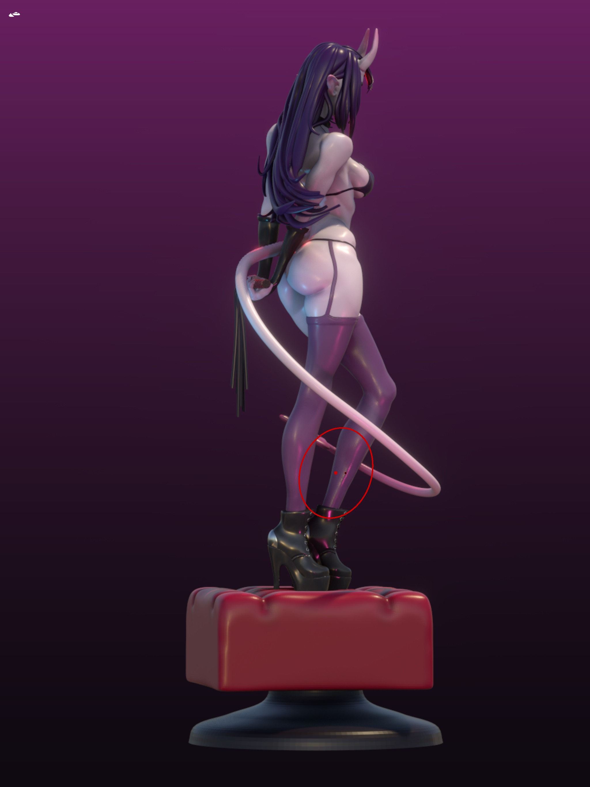 Playful succubus 3D print model_5