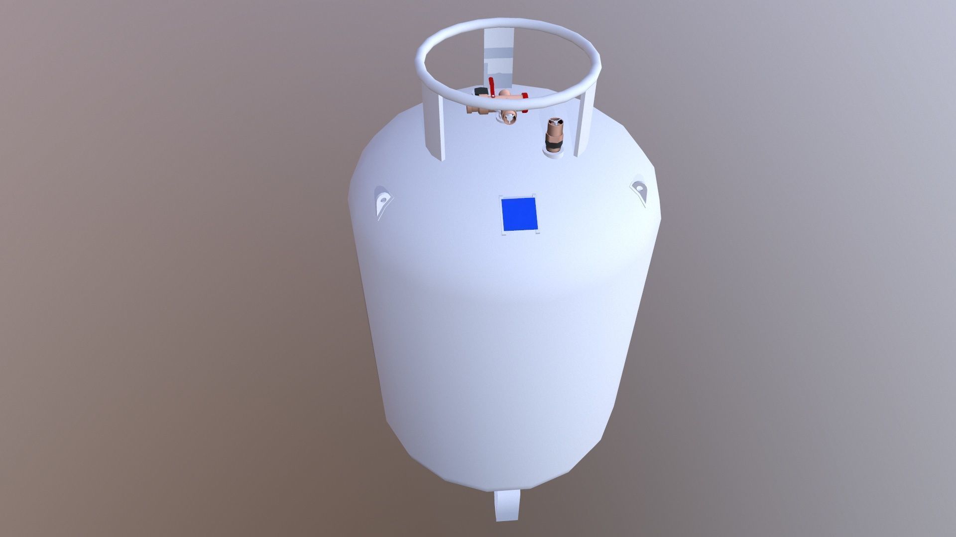 LPG Liquid Tank Low-poly 3D model_5