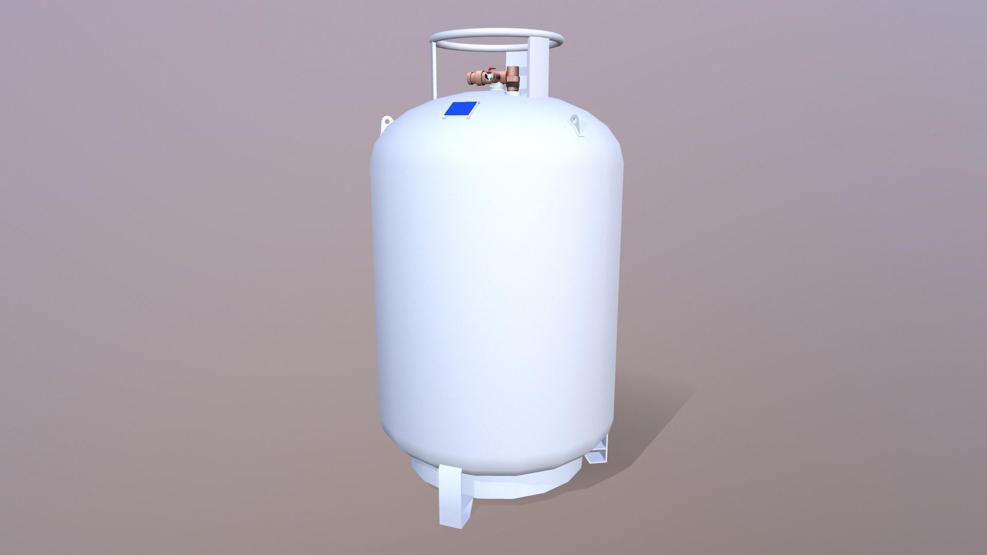LPG Liquid Tank Low-poly 3D model_2