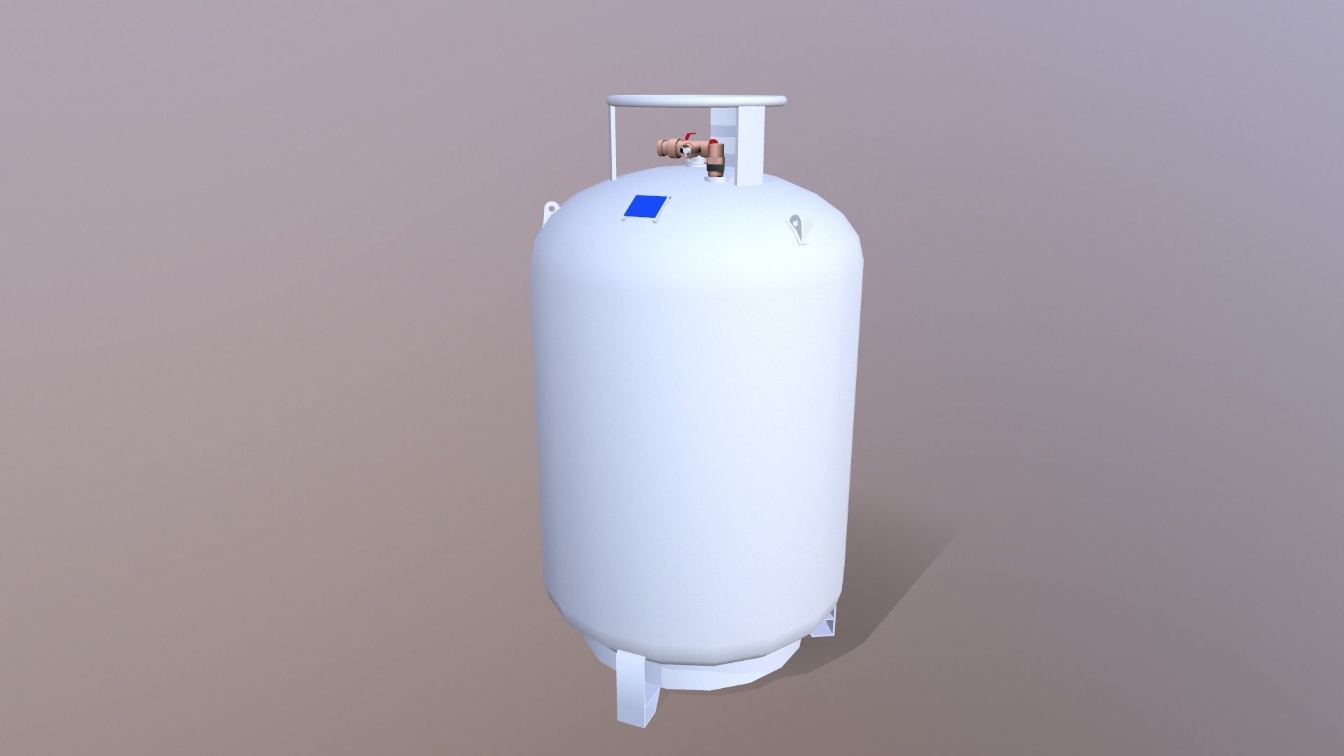 LPG Liquid Tank Low-poly 3D model_6