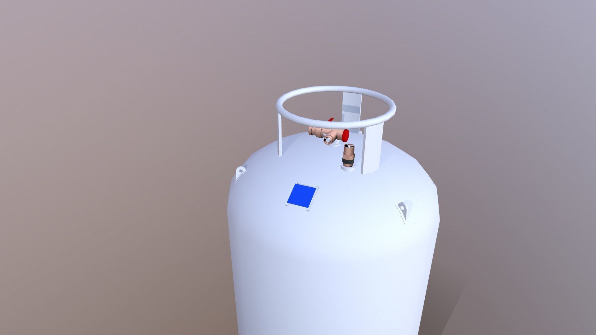 LPG Liquid Tank Low-poly 3D model_4