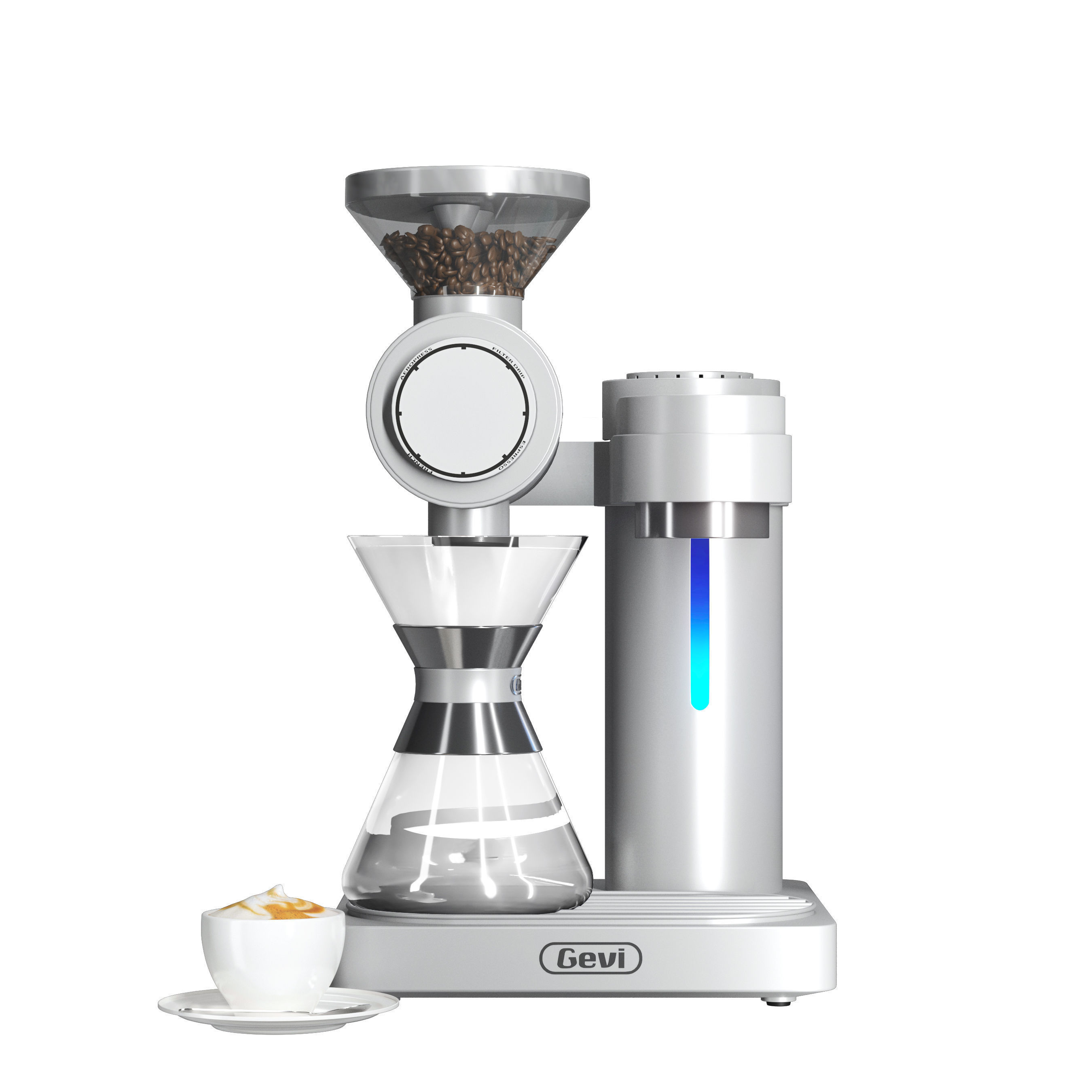 Gevi Smart Pour-over Coffee Machine 2 color versions 3D model_4