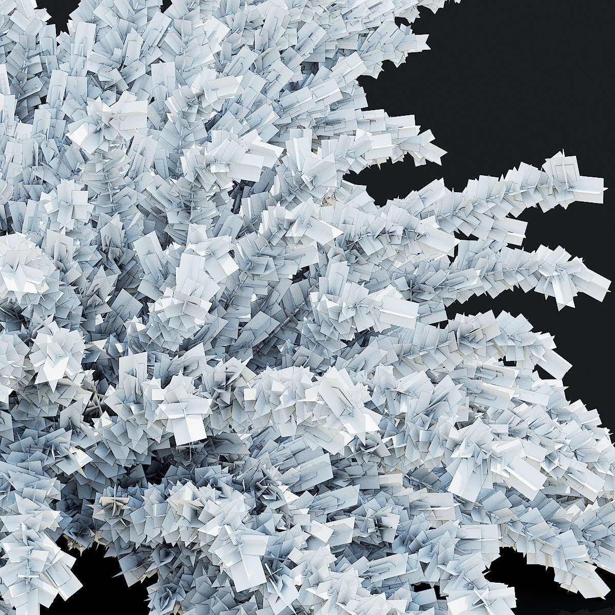 Juniperus squamata bushes 3D model_8