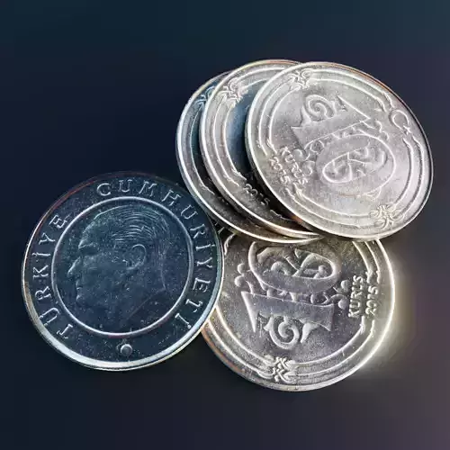 Turkish lira coin
