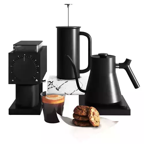 Fellow ODE Set Kettle and Coffee grinder and French Press