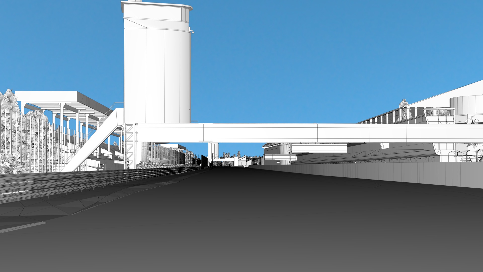 F1 Italy Track Low-poly 3D model_15