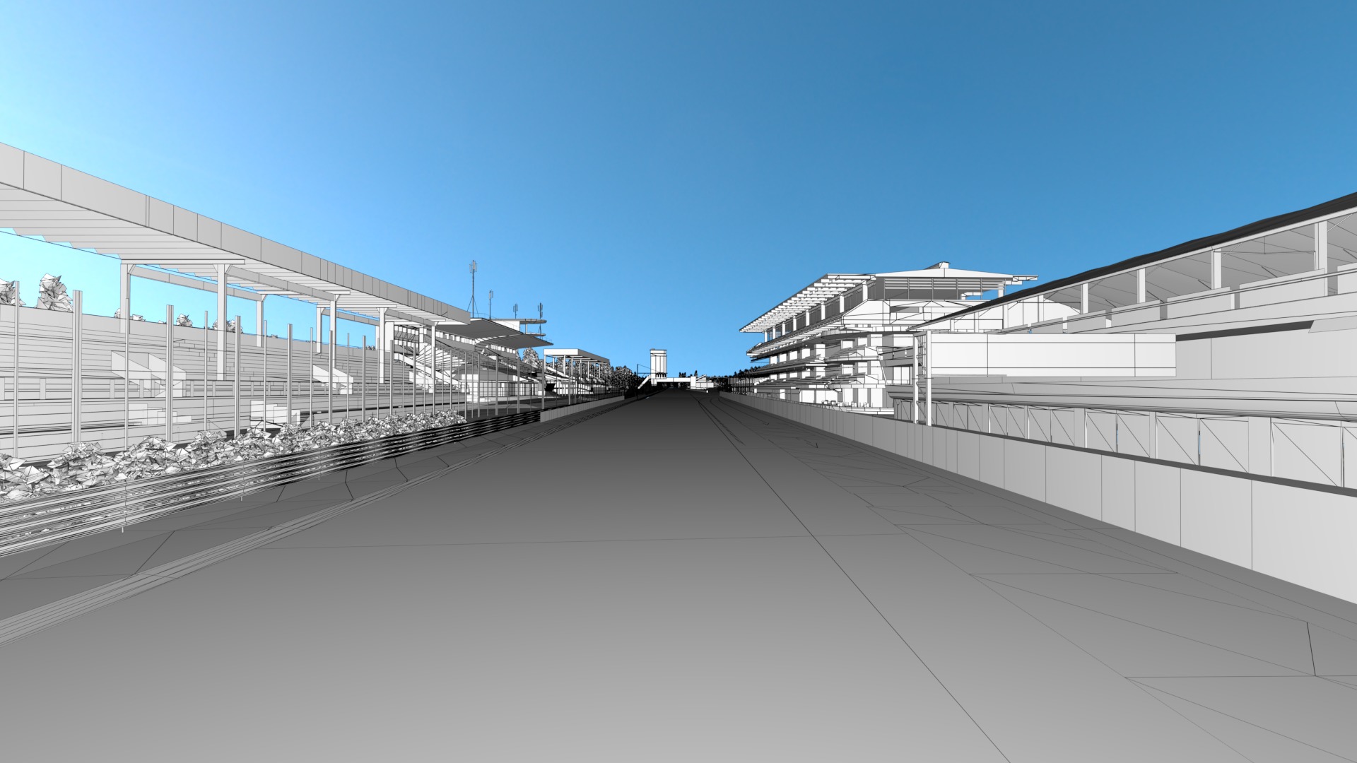 F1 Italy Track Low-poly 3D model_3