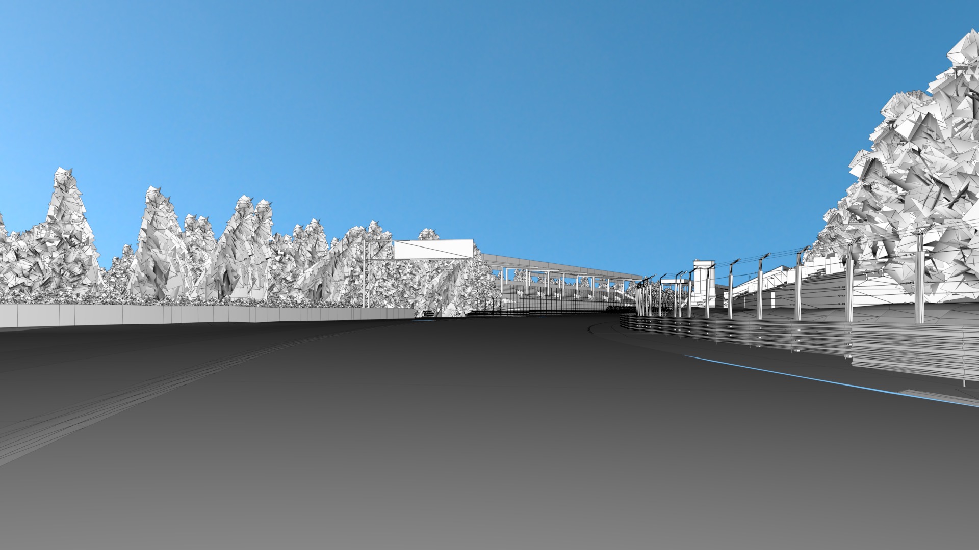 F1 Italy Track Low-poly 3D model_24