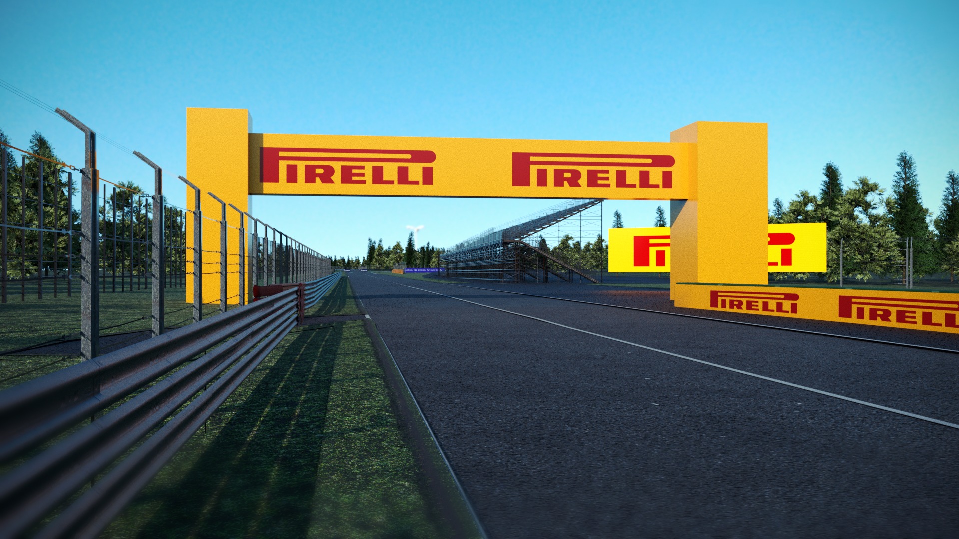 F1 Italy Track Low-poly 3D model_8
