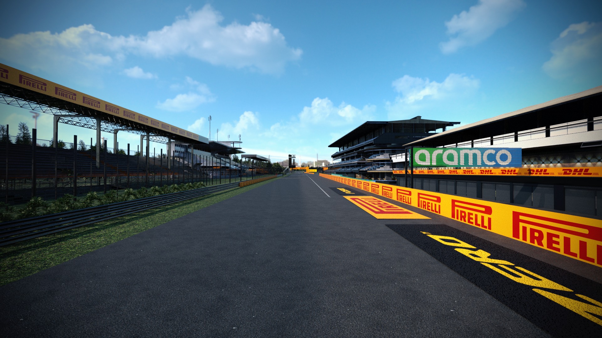 F1 Italy Track Low-poly 3D model_2