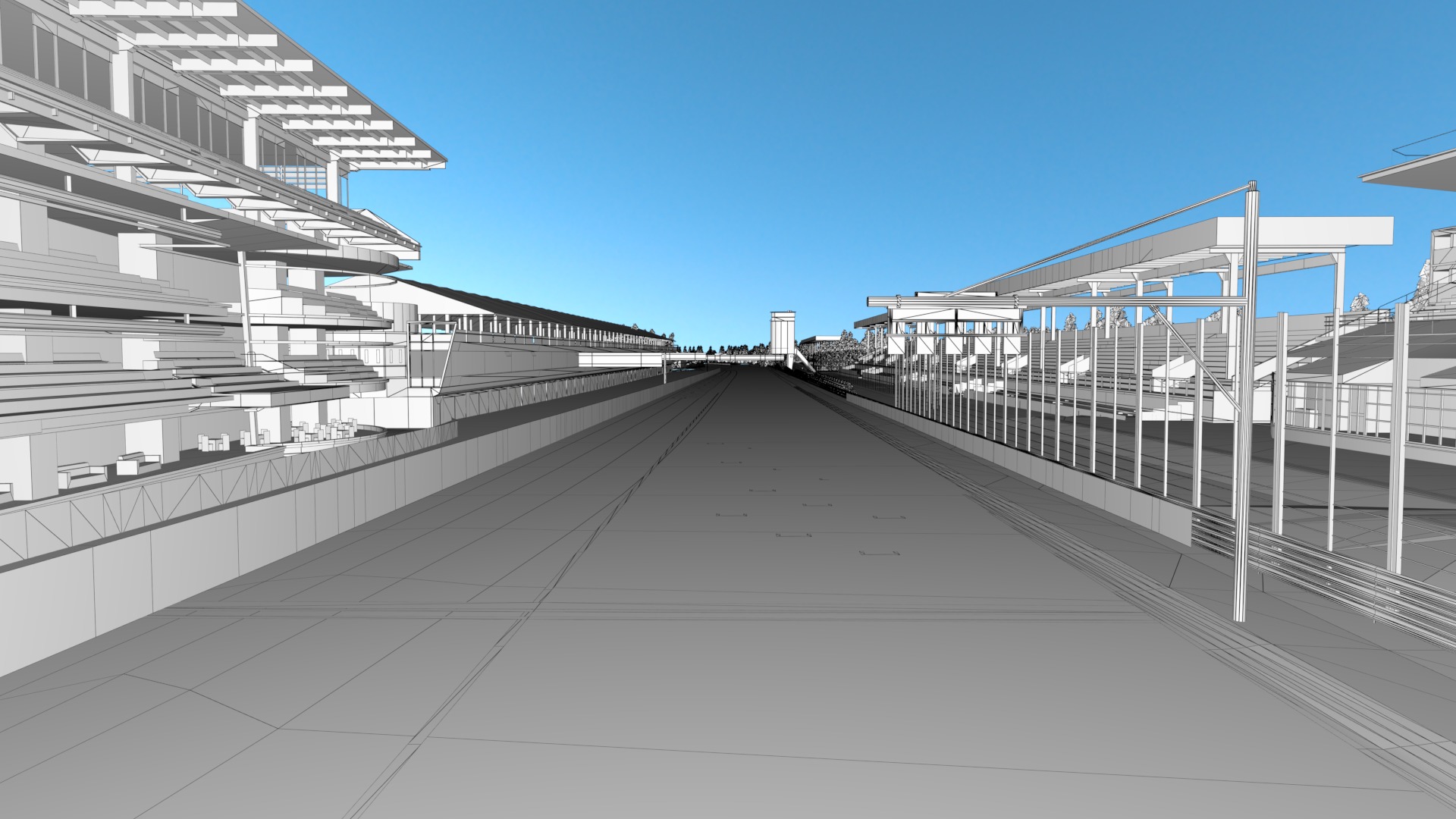 F1 Italy Track Low-poly 3D model_5