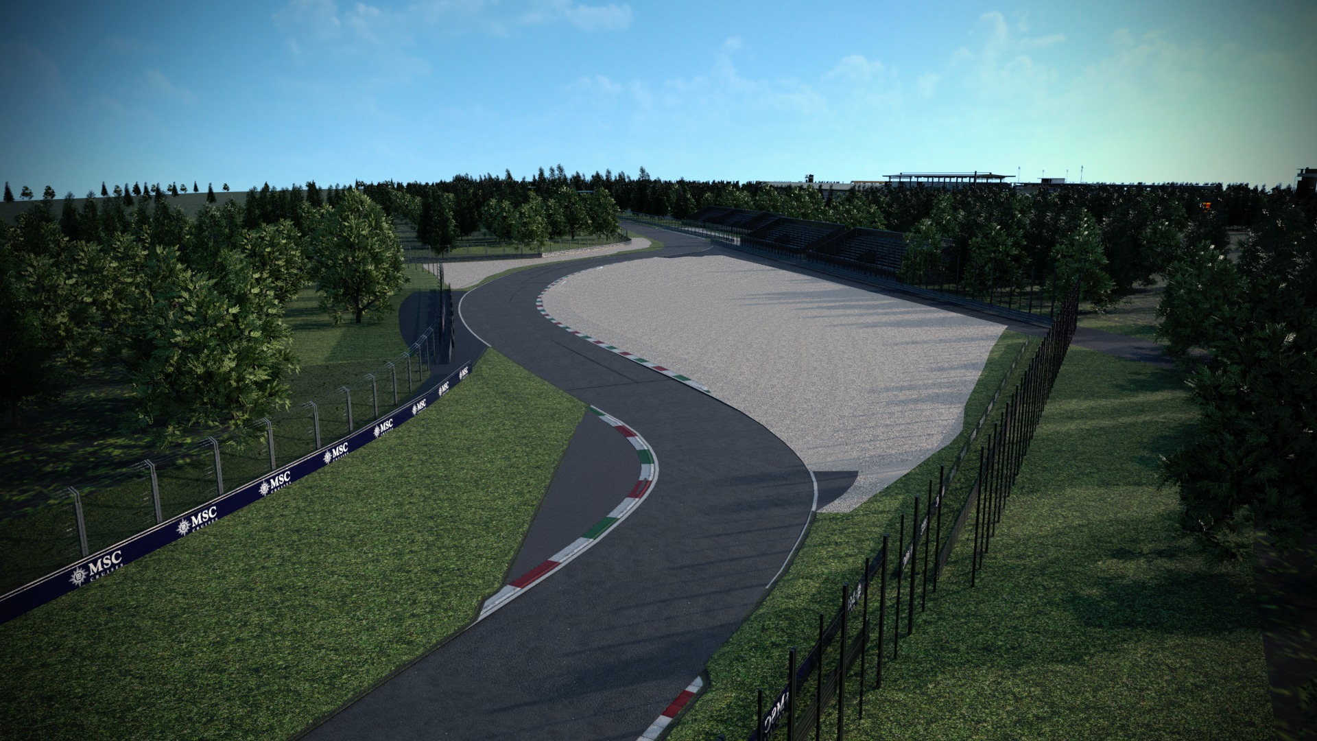 F1 Italy Track Low-poly 3D model_18