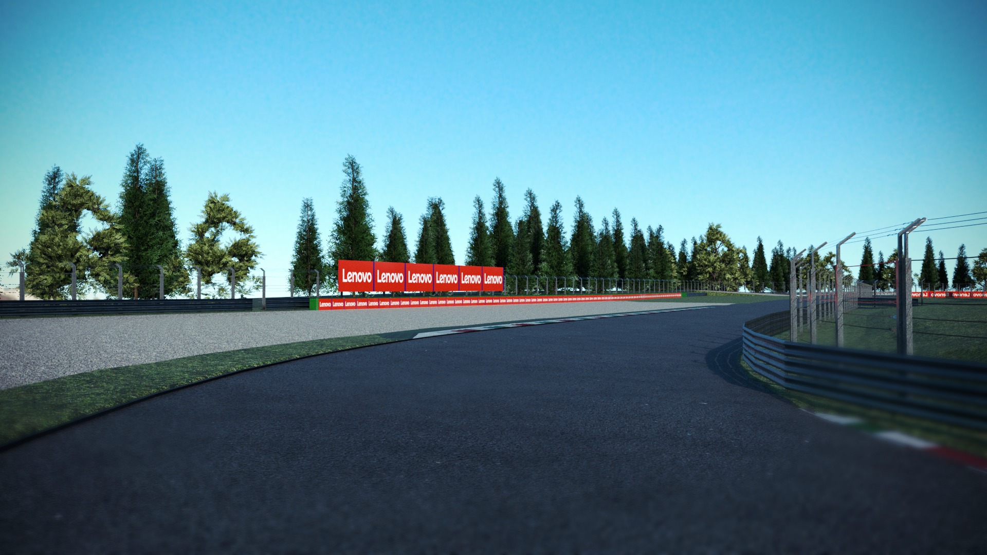 F1 Italy Track Low-poly 3D model_16
