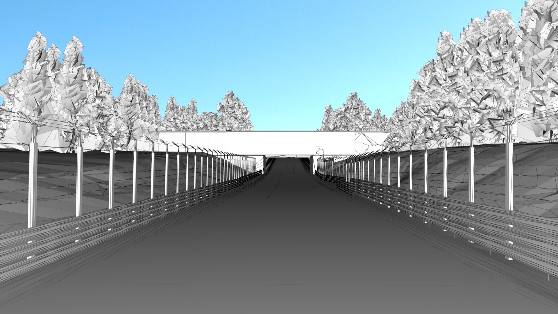 F1 Italy Track Low-poly 3D model_13