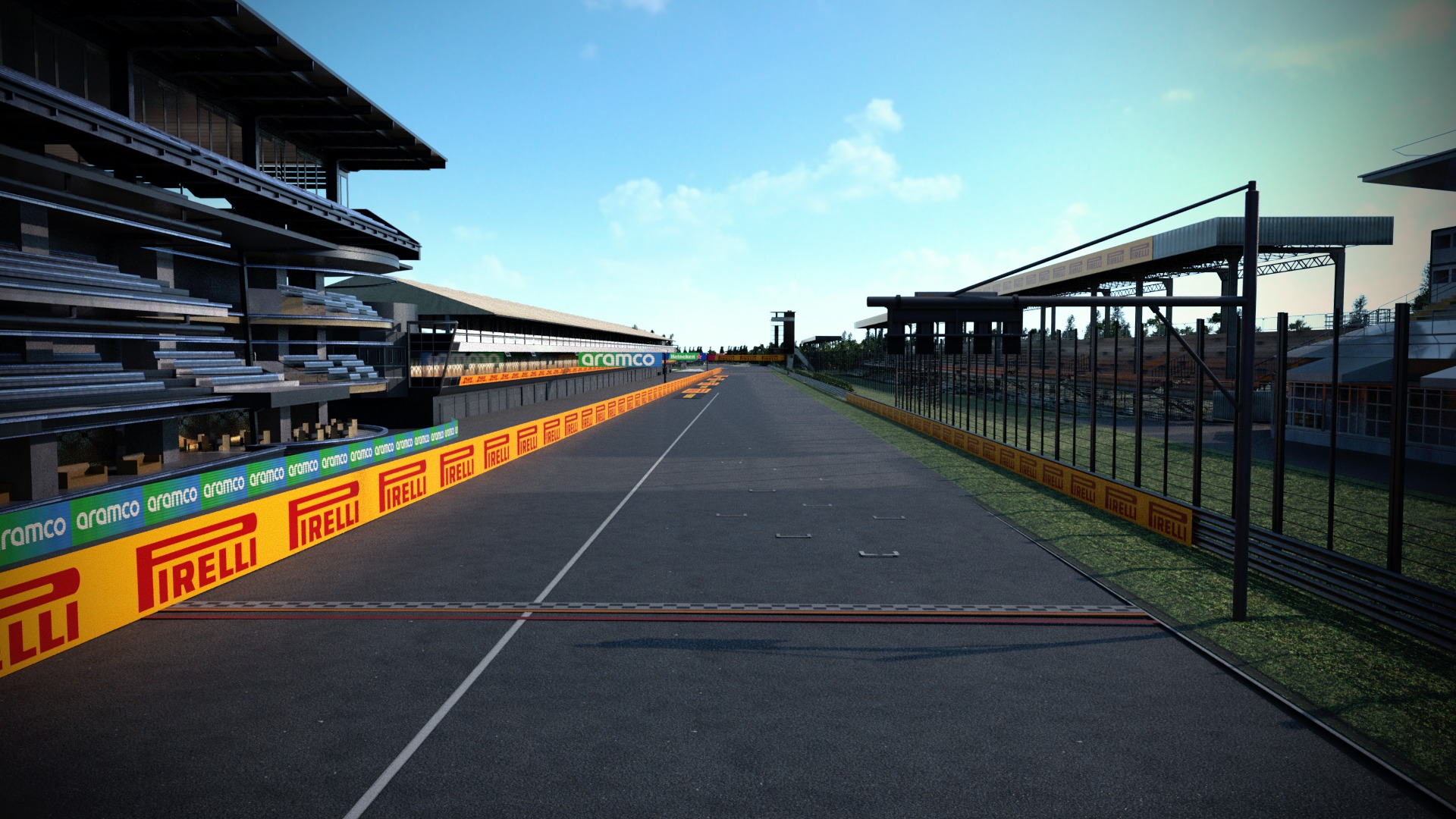 F1 Italy Track Low-poly 3D model_4