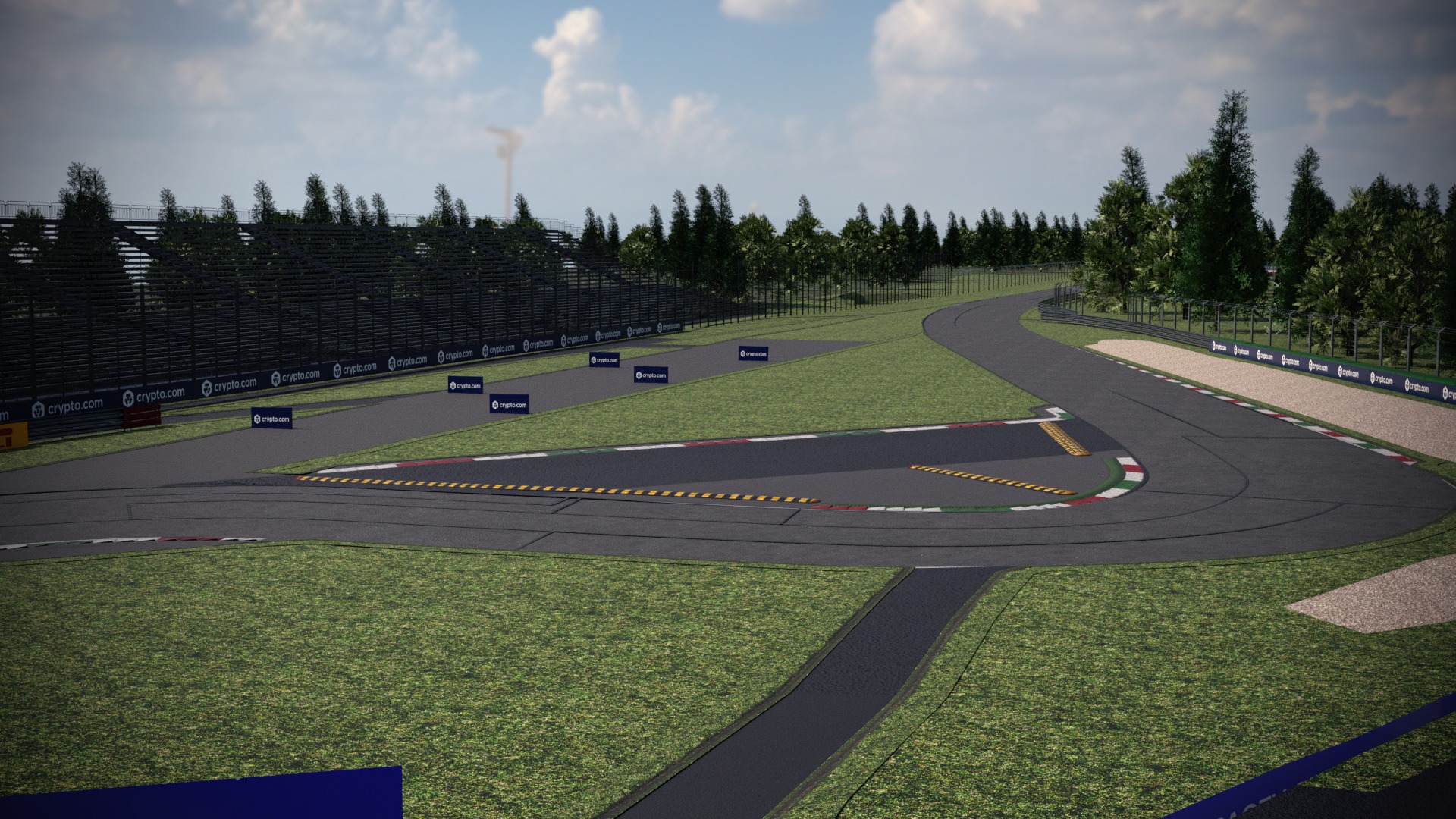 F1 Italy Track Low-poly 3D model_6