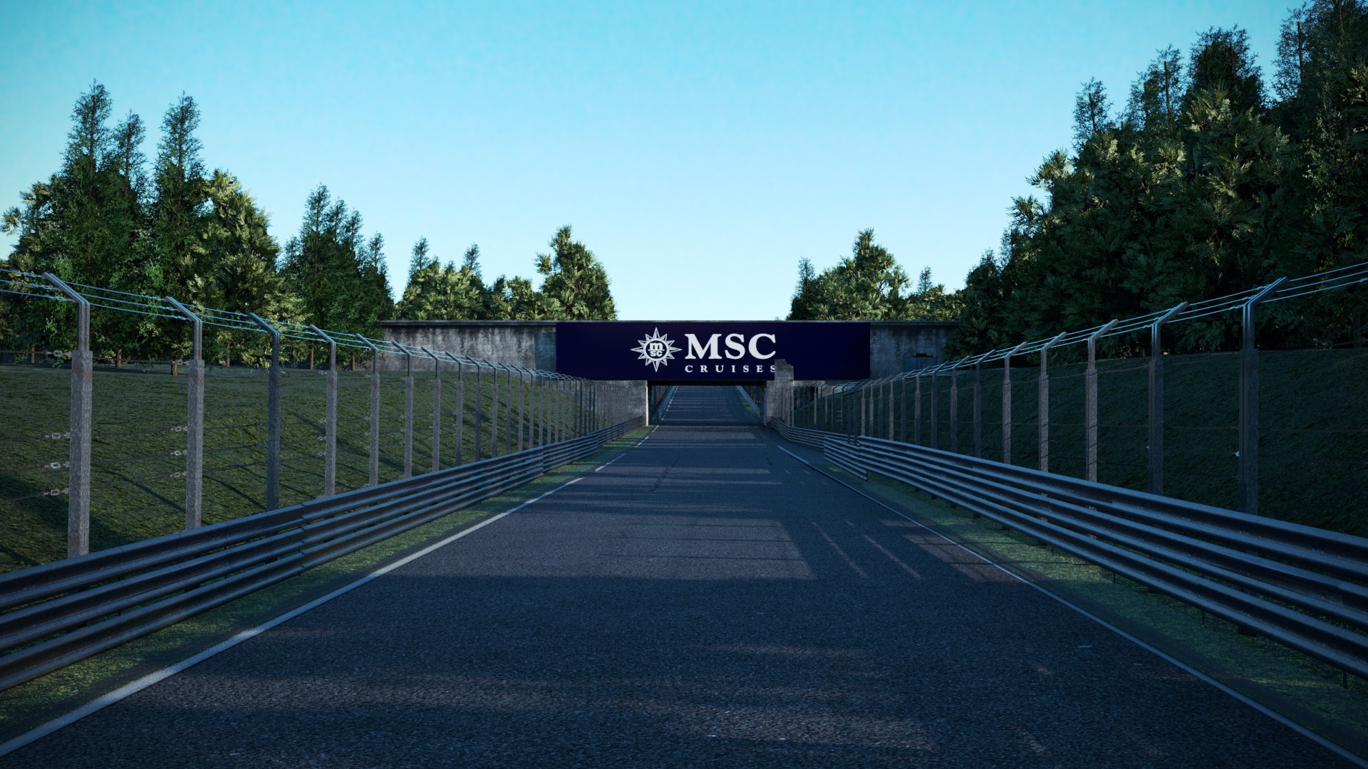 F1 Italy Track Low-poly 3D model_12