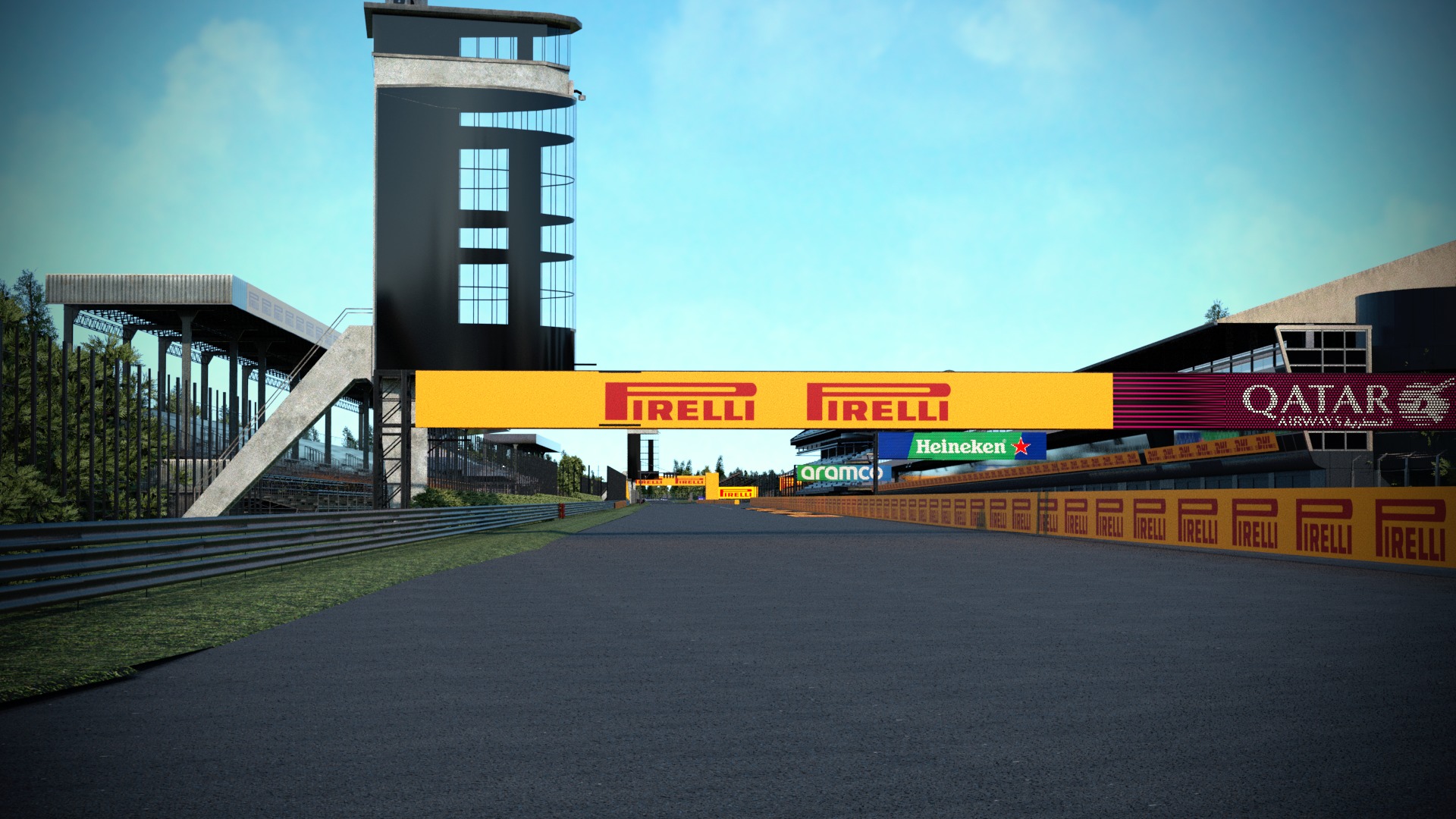 F1 Italy Track Low-poly 3D model_14