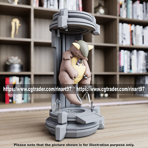 Kangaskhan in the lab from pokemon 3D print model