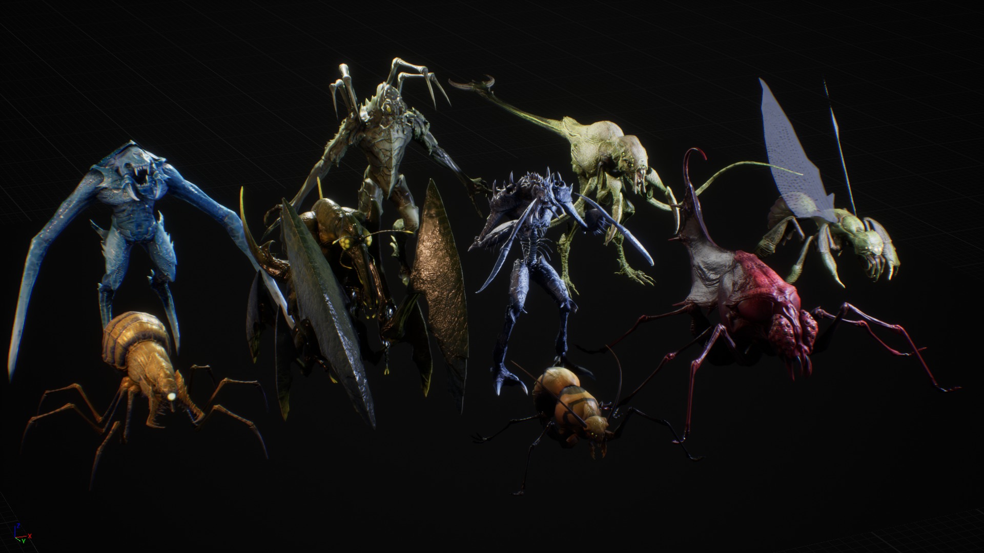 Monster Beetle Super Pack 3D Model Collection_12