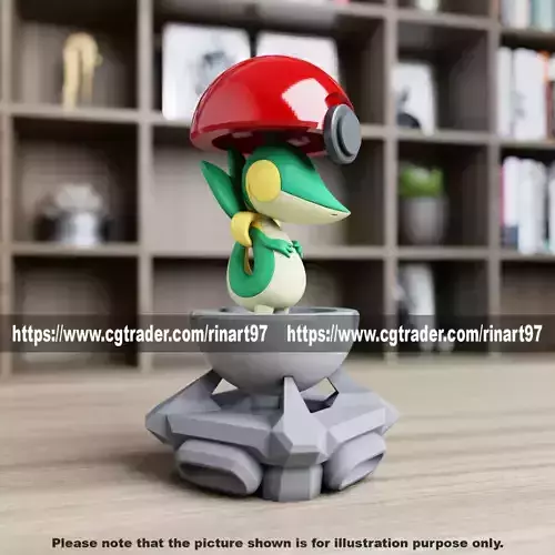 Snivy in the pokeball from Pokemon