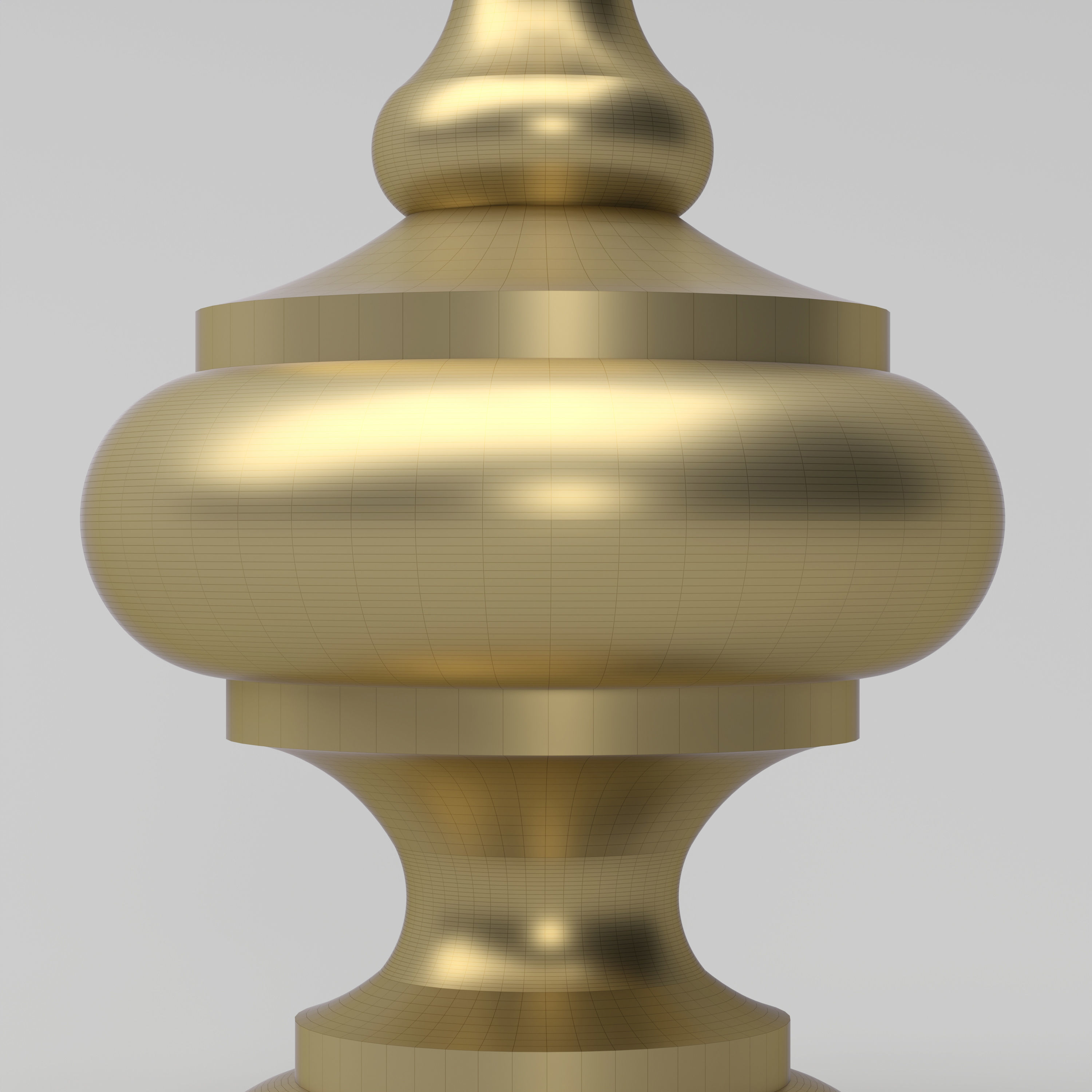 Elegant Finial 3D model_3
