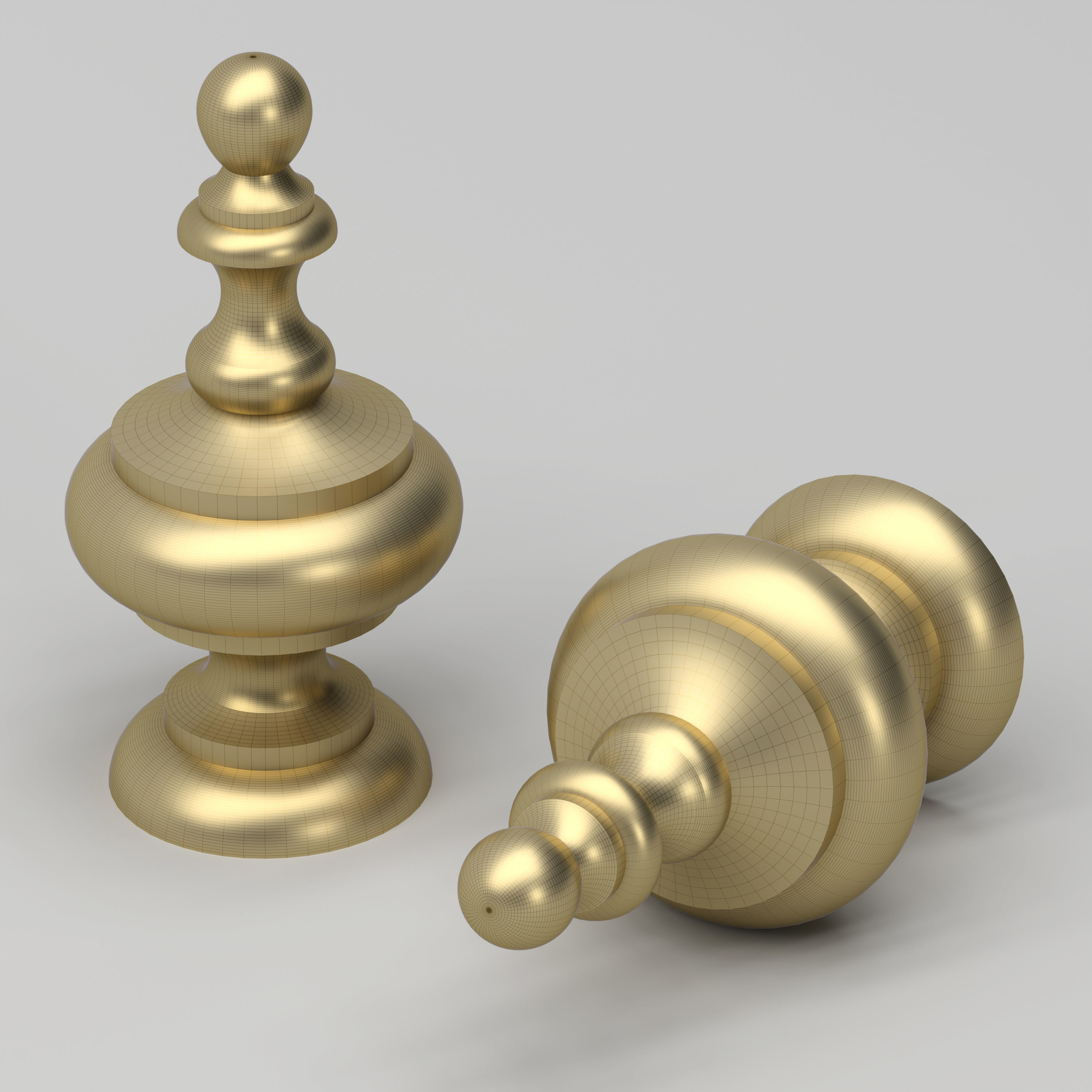 Elegant Finial 3D model_10