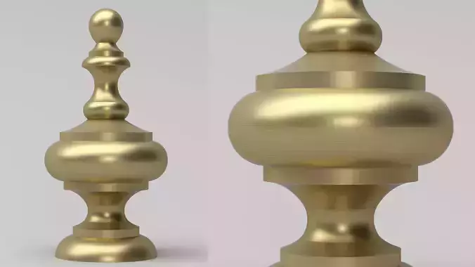 Elegant Finial  3D model