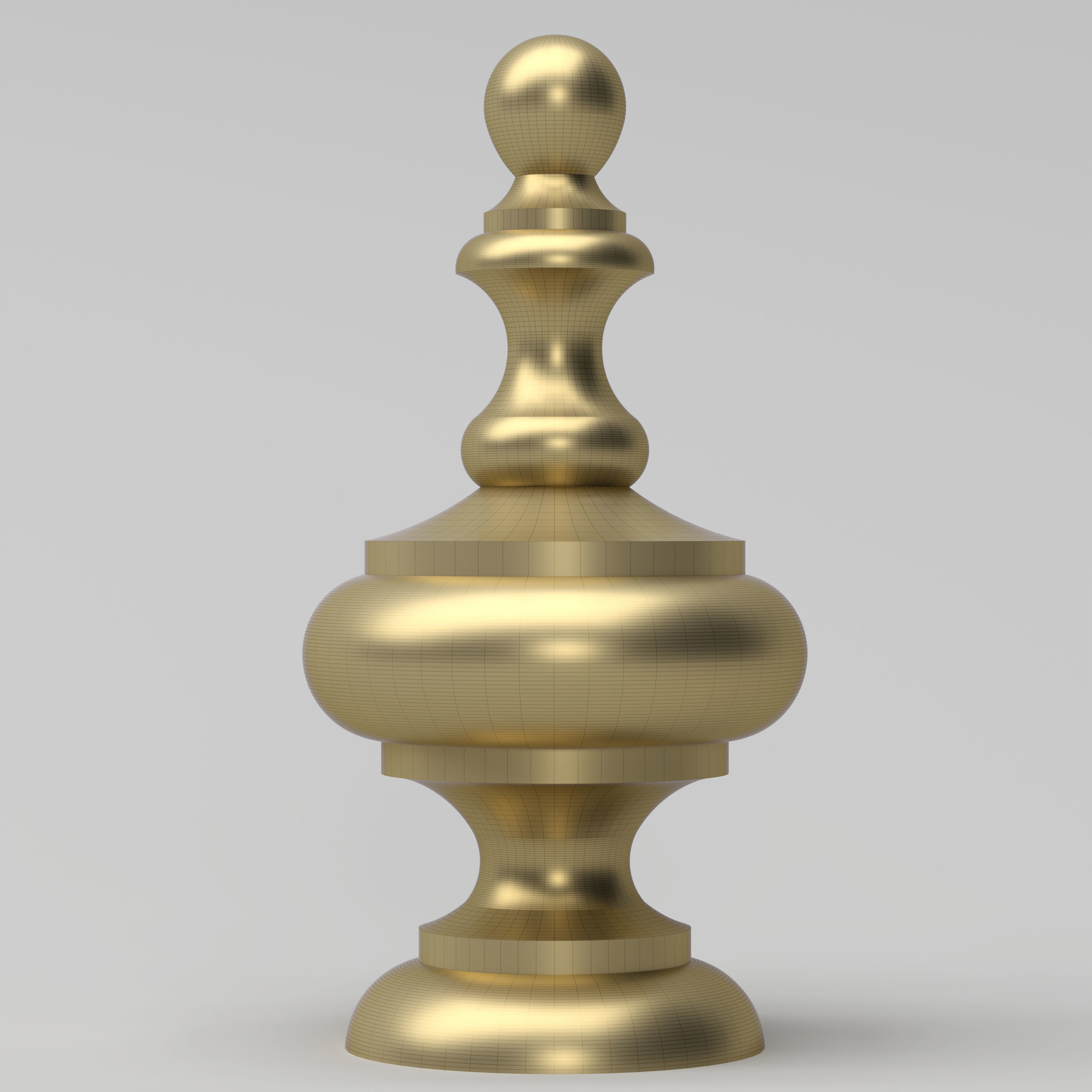 Elegant Finial 3D model_2