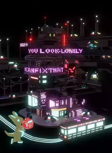 cyberbuilding 3d blender