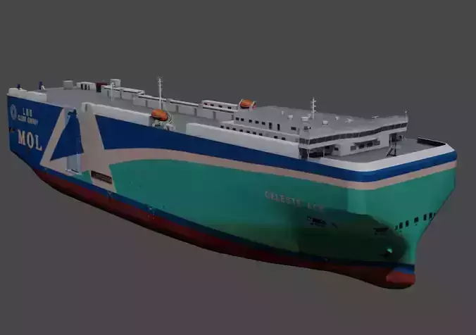 Vehicles Carrier 3D model Low-poly 3D model