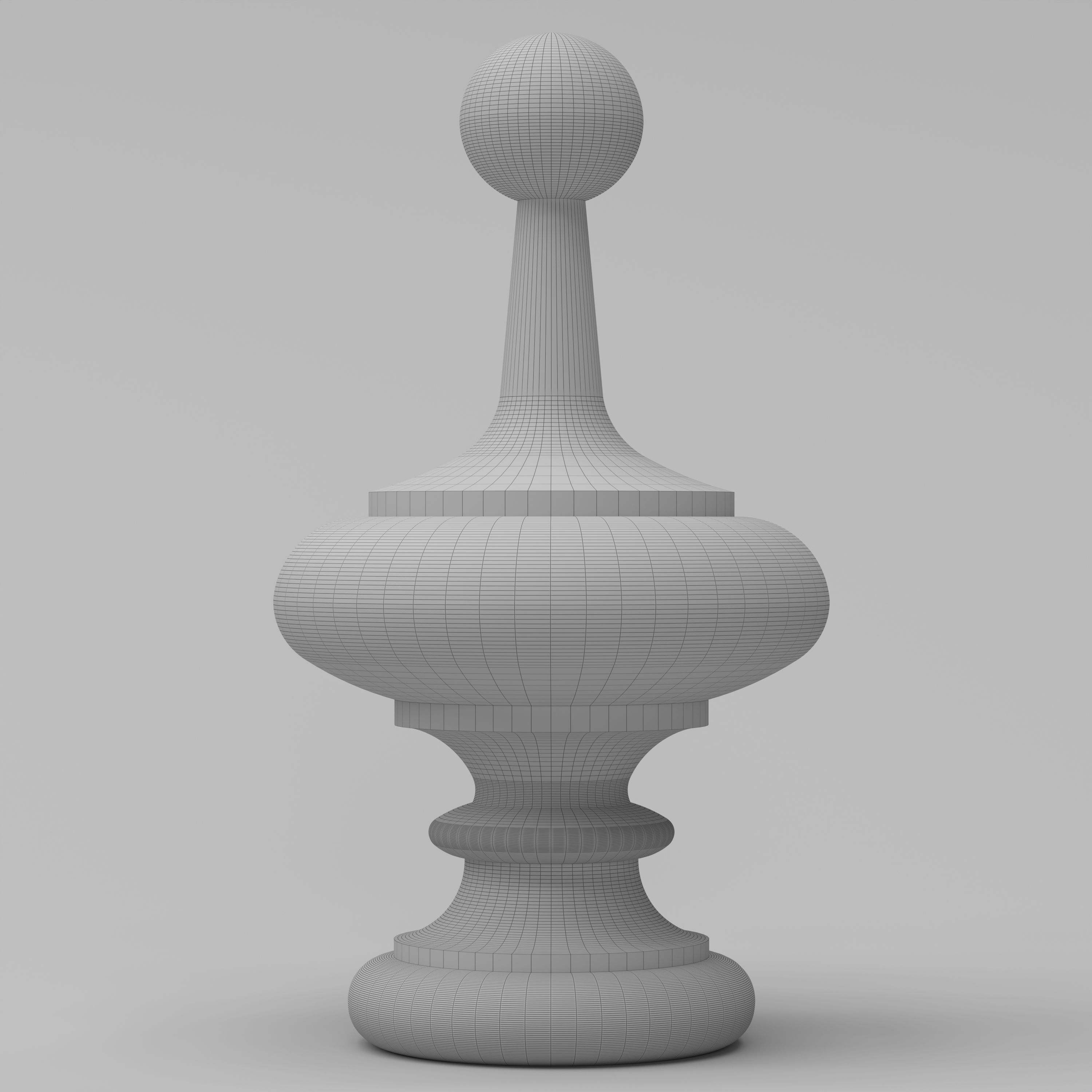 Elegant Finial 3D model_5