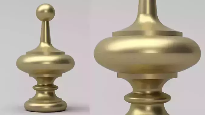Elegant Finial 3D model